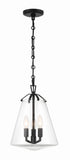 Voss 11'' Pendant in Matte Black - Front View (VSS-7004-MK)