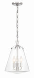 Voss 11'' Pendant in Polished Nickel - Front View (VSS-7004-PN)