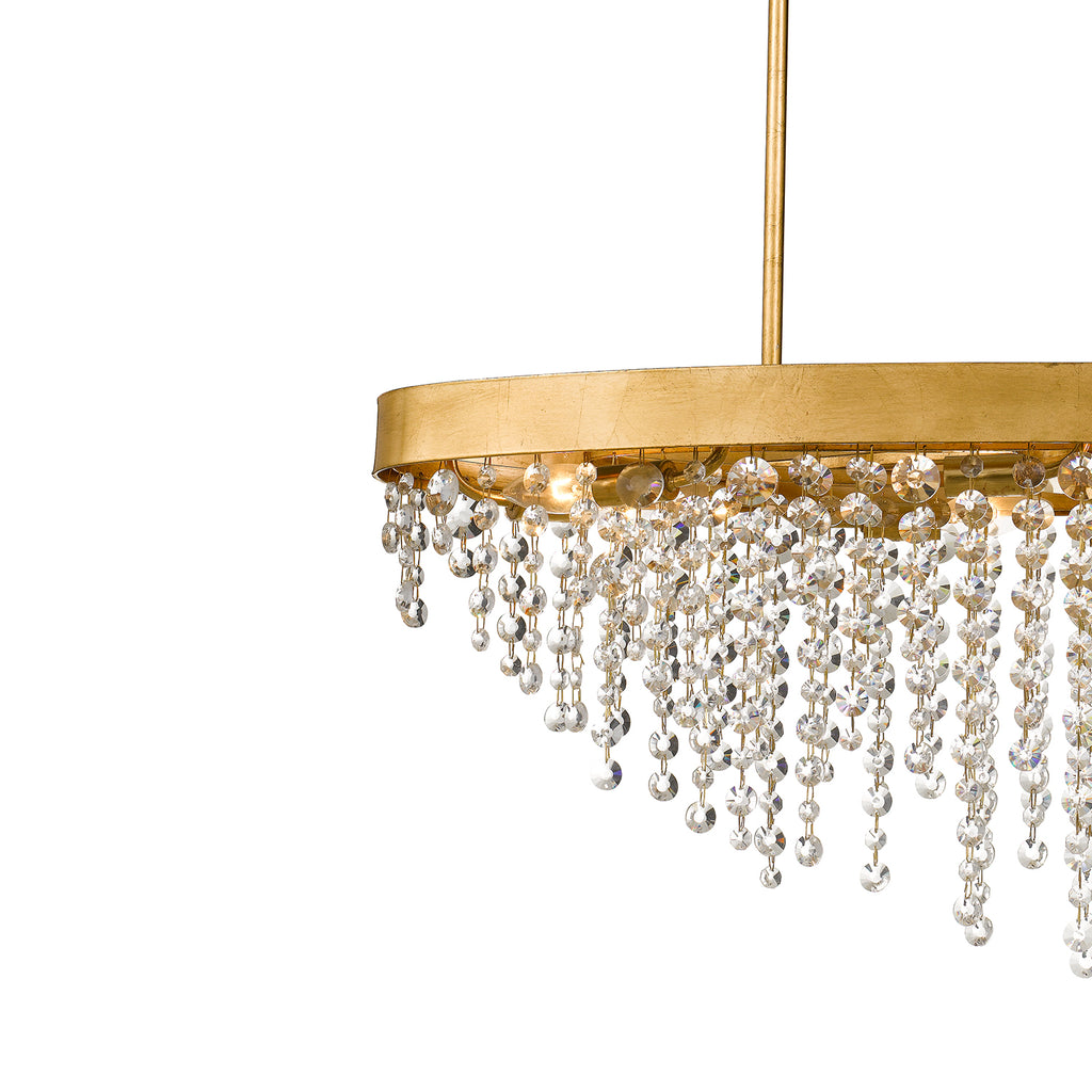Winham 8 Light Linear Oval Chandelier – Crystorama