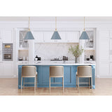 Xavier 12'' Pendant in Vibrant Gold - Lifestyle View (XAV-B8301-VG-BL)