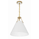 Xavier 16'' Pendant in Vibrant Gold - Front View (XAV-B8305-VG)
