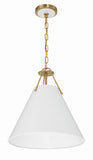 Xavier 16'' Pendant in Vibrant Gold - Front View (XAV-B8305-VG)