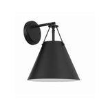 Xavier 10'' Sconce in Matte Black - Front View (XAV-B8311-MK)