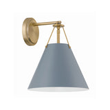 Xavier 10'' Sconce in Vibrant Gold - Front View (XAV-B8311-VG-BL)