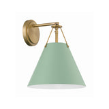 Xavier 10'' Sconce in Vibrant Gold - Front View (XAV-B8311-VG-GR)