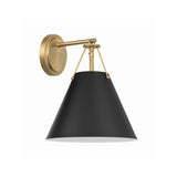 Xavier 10'' Sconce in Vibrant Gold - Front View (XAV-B8311-VG)