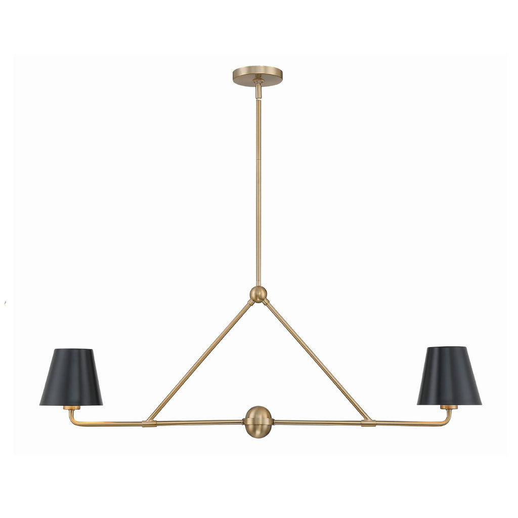 Xavier 42'' Linear Chandelier | Crystorama Lighting