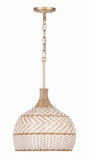 Zanzibar 14'' Pendant in Soft Gold - Additional View (ZAN-9003-SG)