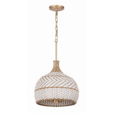 Zanzibar 14'' Pendant in Soft Gold - Additional View (ZAN-9003-SG)