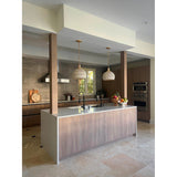 Zanzibar 14'' Pendant in Soft Gold - Lifestyle View (ZAN-9003-SG)
