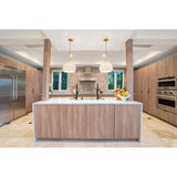 Zanzibar 14'' Pendant in Soft Gold - Lifestyle View (ZAN-9003-SG)
