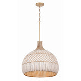 Zanzibar 21'' Pendant in Soft Gold - Front View (ZAN-9005-SG)