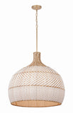Zanzibar 26'' Pendant in Soft Gold - Front View (ZAN-9006-SG)