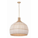 Zanzibar 26'' Pendant in Soft Gold - Front View (ZAN-9006-SG)
