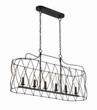 Zucca 42.5'' Linear Chandelier in English Bronze - Antique Gold - Additional View (ZUC-A9037-EB-GA)