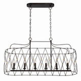 Zucca 42.5'' Linear Chandelier in English Bronze - Antique Gold - Additional View (ZUC-A9037-EB-GA)