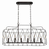 Zucca 42.5'' Linear Chandelier in English Bronze - Antique Gold - Additional View (ZUC-A9037-EB-GA)